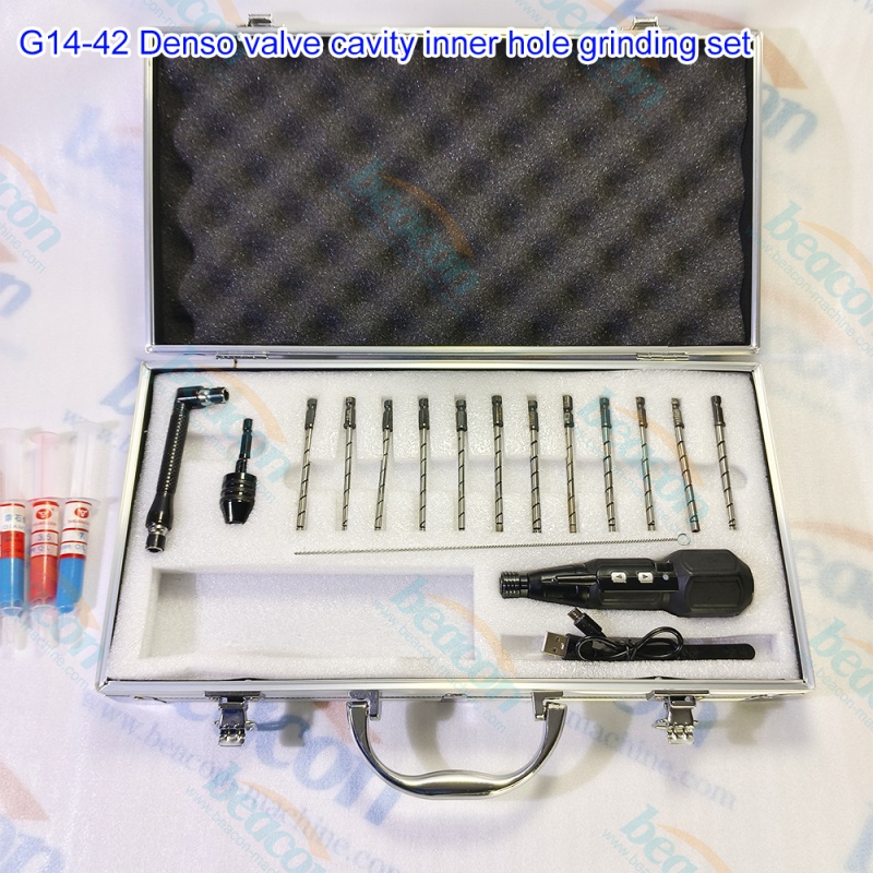 {Kit de Herramientas de Rectificado y Lapeado de Agujero Interno de la Cámara de Válvula de Control del Inyector Denso G14-42}