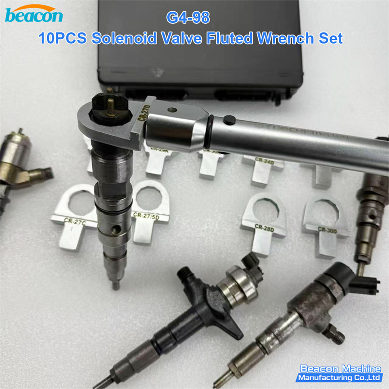 llave para solenoide de inyector,kit de vasos para inyector diesel,herramienta de desmontaje common rail