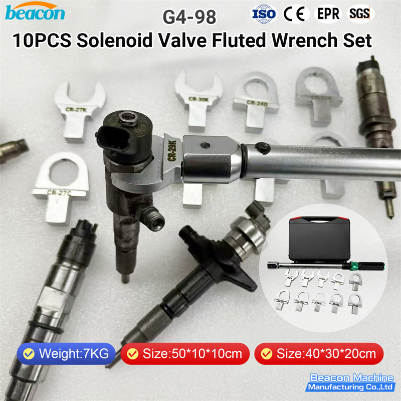 llave para solenoide de inyector,kit de vasos para inyector diesel,herramienta de desmontaje common rail