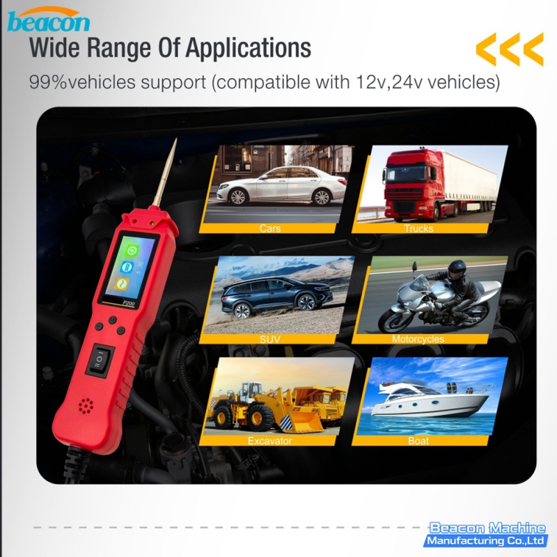 tester de circuito automotriz,tester de circuito con sonda de potencia,herramienta de diagnóstico eléctrico automotriz