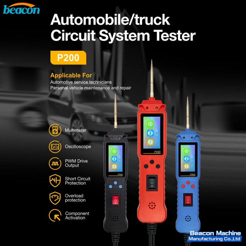 tester de circuito automotriz,tester de circuito con sonda de potencia,herramienta de diagnóstico eléctrico automotriz