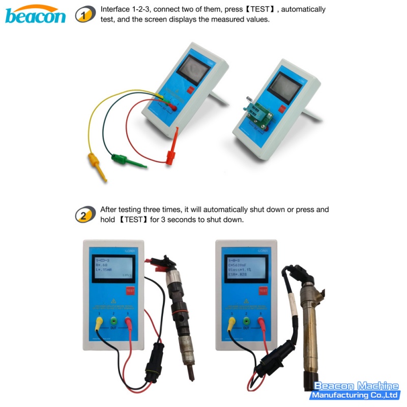 probador lcr de inyectores common rail,medidor de inductancia para inyectores,probador de inyectores piezoeléctricos