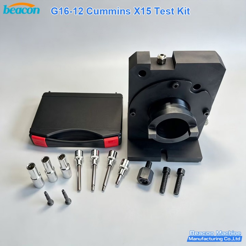 {Cummins ISX15 X15 Kit Adaptador de Prueba de Caudal y Fuga de Inyector de Combustible Diesel Juego de Herramientas de Diagnóstico de Presión G16-12}