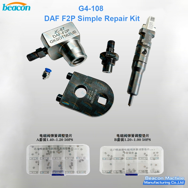 kit reparacion DAF F2P, reparacion inyector PACCAR MX-13, herramienta inyector DAF XF CF, arandelas muelle valvula inyector kit reparacion DAF F2P, reparacion inyector PACCAR MX-13, herramienta inyector DAF XF CF, arandelas muelle valvula inyector