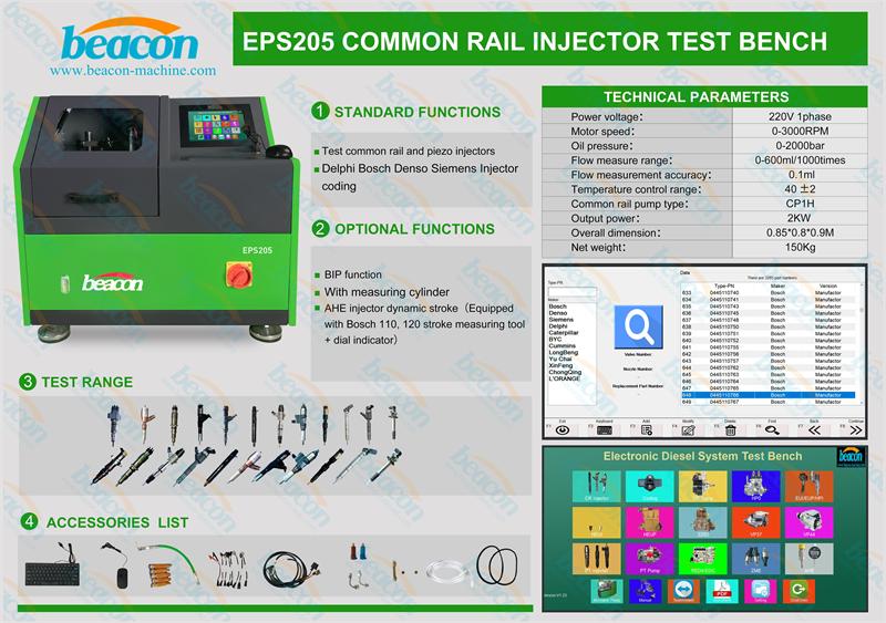 common rail injector tester, fuel injection test stand, diesel diagnostic tool
