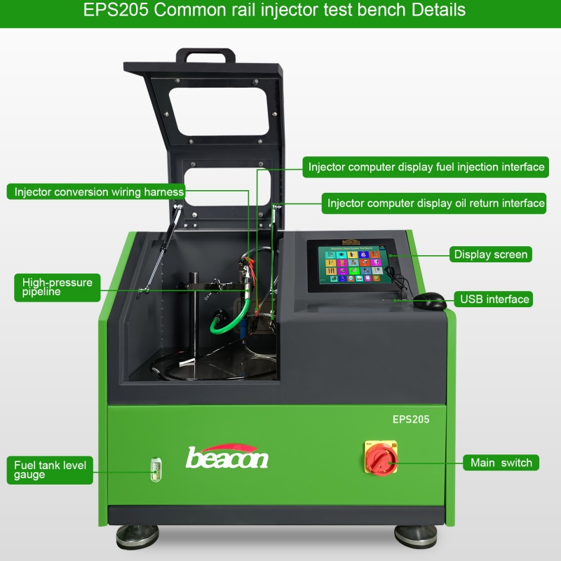 common rail injector tester, fuel injection test stand, diesel diagnostic tool