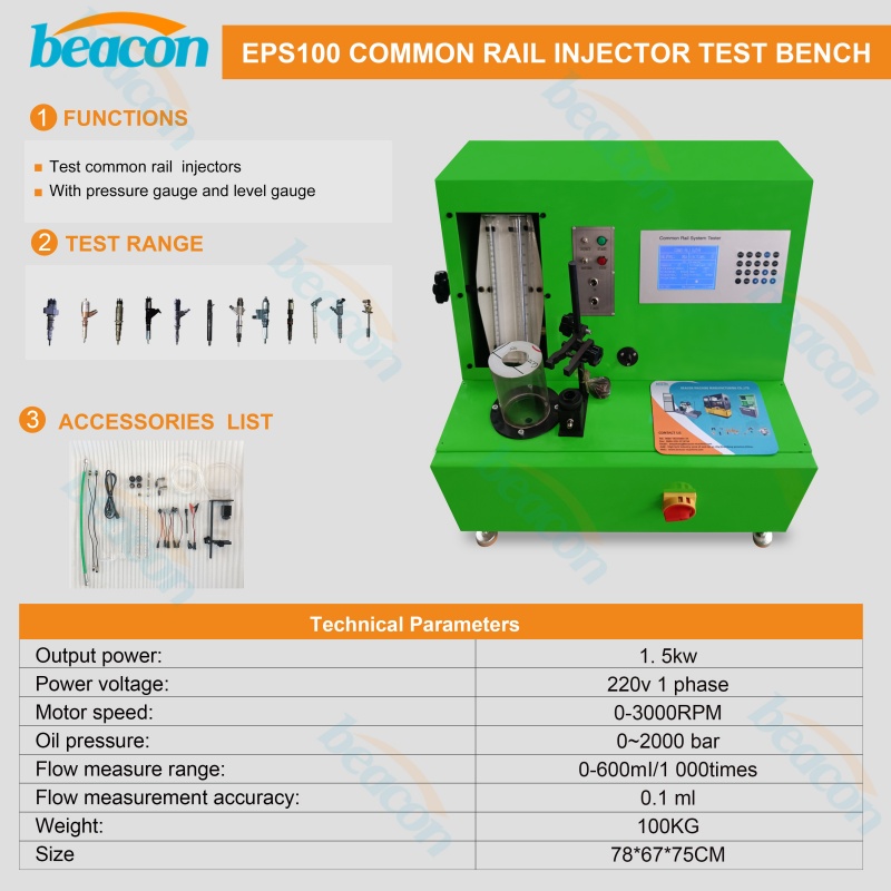 EPS100 Test Bench, Common Rail Injector Tester, EPS108 Calibration Machine