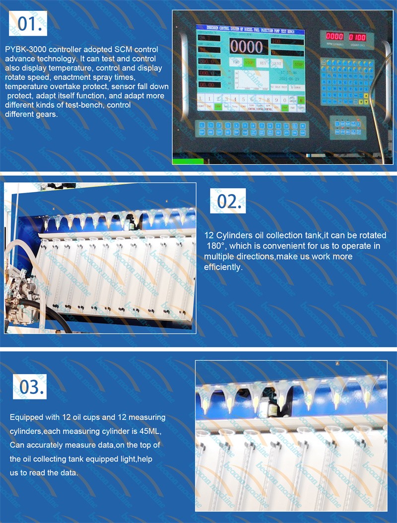 BC3000 Test Bench, Fuel Injection Pump Tester, Diesel Pump Calibration Bench BC3000 Test Bench, Fuel Injection Pump Tester, Diesel Pump Calibration Bench
