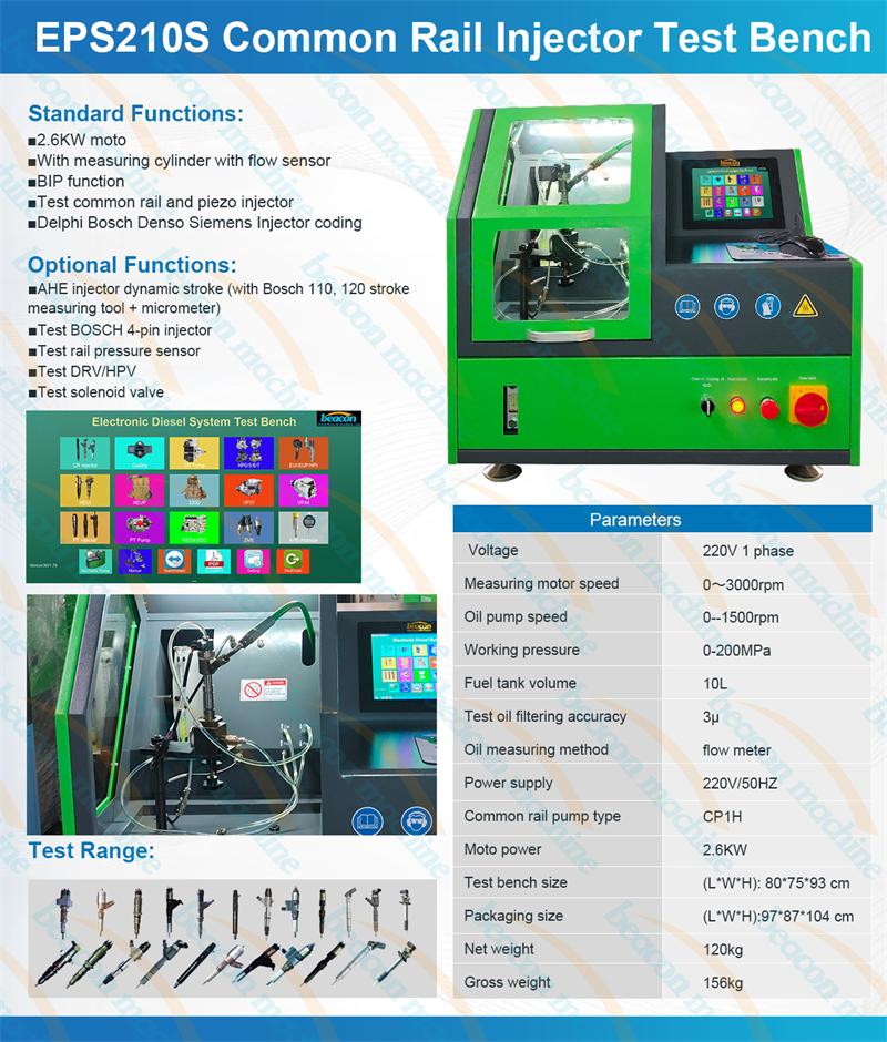 Desktop Injector Tester, Common Rail Test Bench, Piezo Injector Calibration Desktop Injector Tester, Common Rail Test Bench, Piezo Injector Calibration
