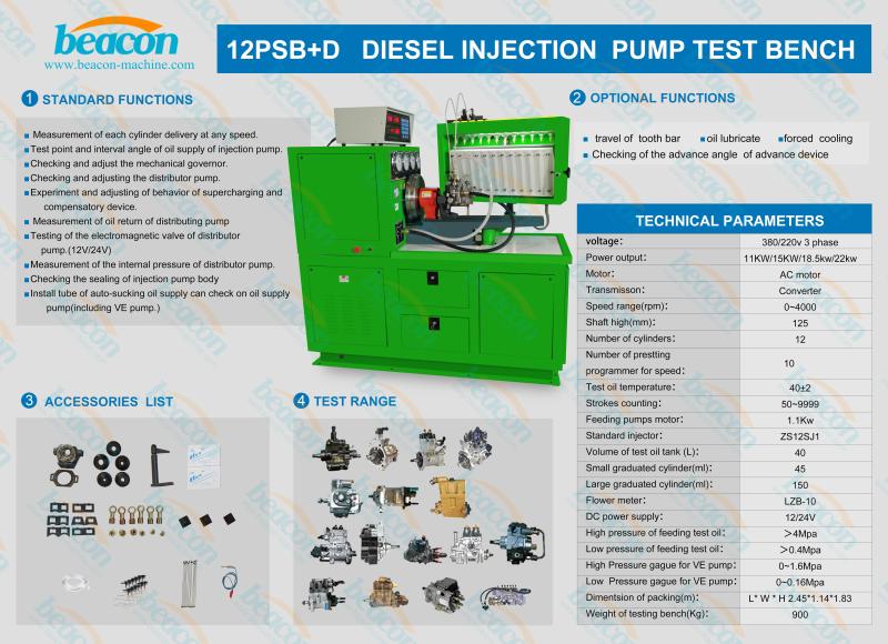 Diesel Pump Test Bench, Fuel Injection Pump Tester, Mechanical Pump Calibration