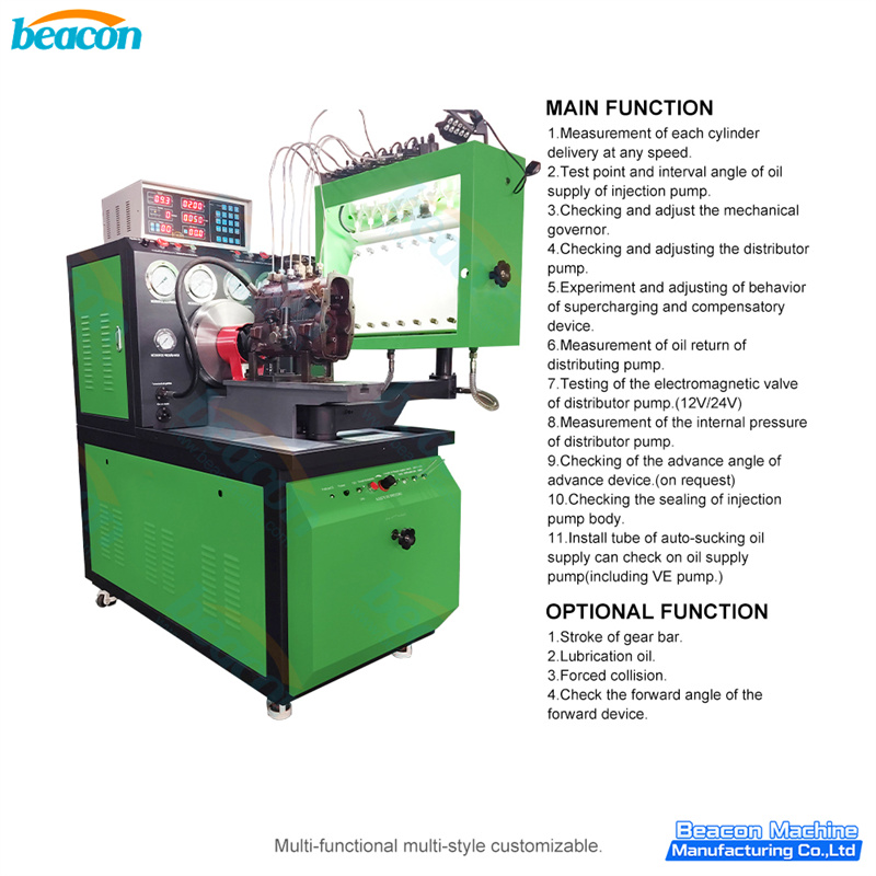 Mini Diesel Pump Test Bench, Fuel Injection Pump Tester, Mechanical Pump Test Rig
