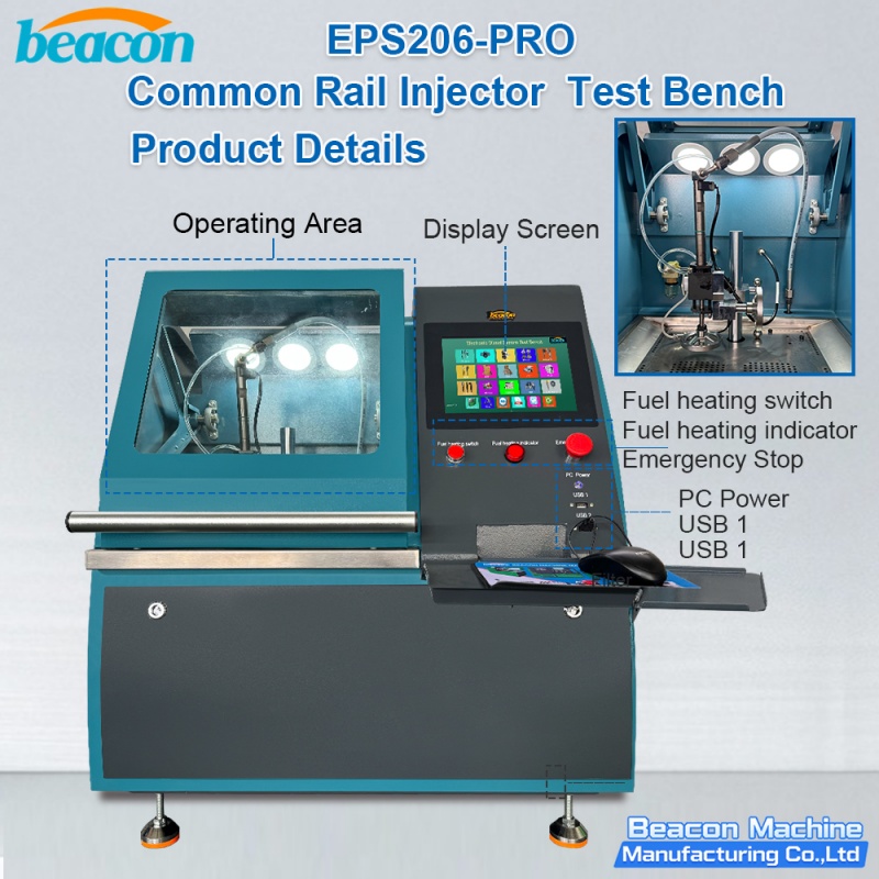 Common Rail Injector Tester, Piezo Injector Test Rig, Diesel Injector Diagnostic Bench Common Rail Injector Tester, Piezo Injector Test Rig, Diesel Injector Diagnostic Bench