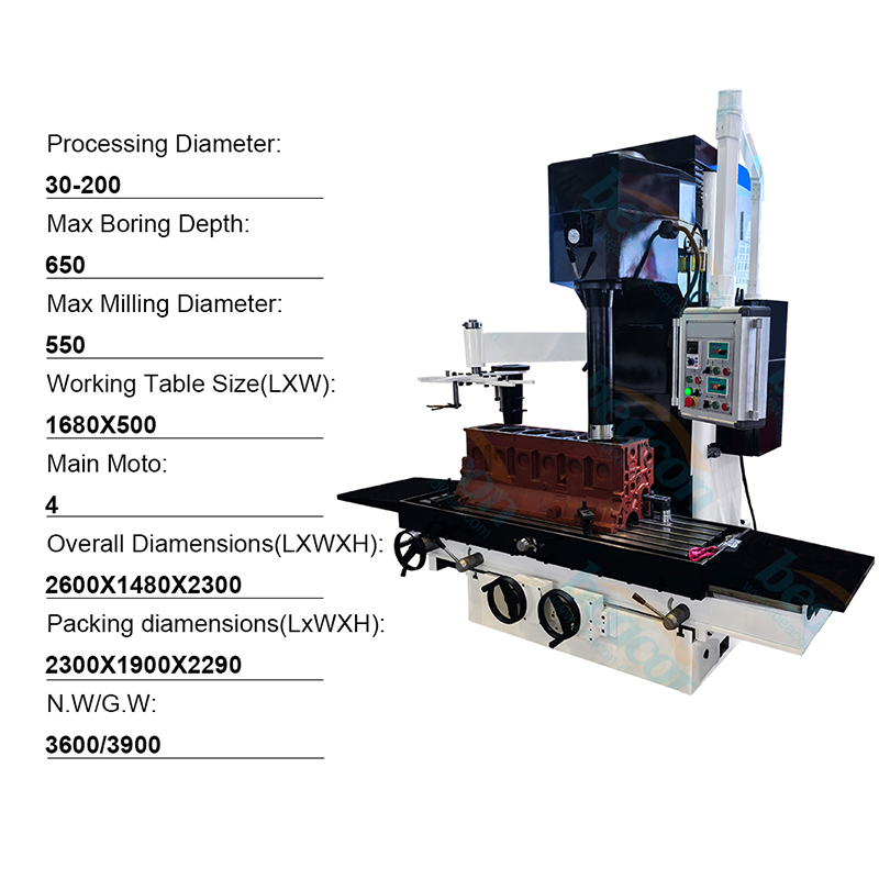 Vertical Cylinder Boring Machine, Engine Rebuilding Machine, Heavy Duty Boring Milling Machine