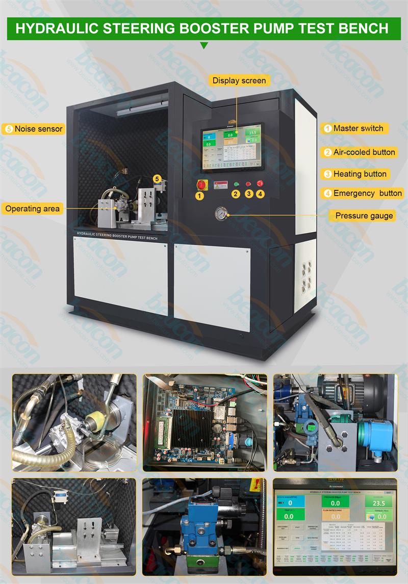 Steering Pump Tester, Hydraulic Pump Test Bench, Booster Pump Diagnostic Tool
