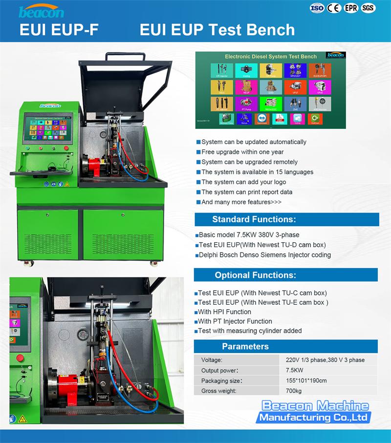 EUI EUP Tester, Cambox for Injector, Unit Pump Test Kit